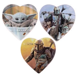 slide 1 of 1, Galerie Mandalorian Large Heart Tin Assortment With Chocoalte, 3.38 oz