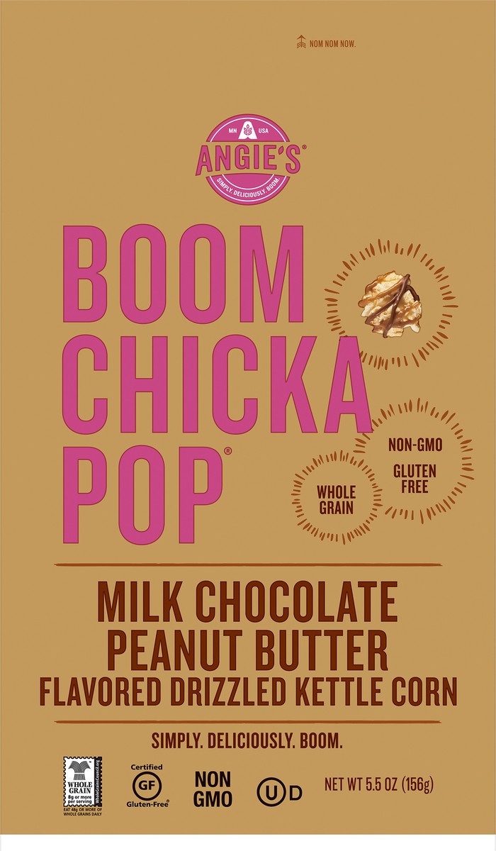 slide 1 of 2, BOOMCHICKAPOP Milk Chocolate Peanut Butter Kettle Corn 5.5 oz, 5.5 oz