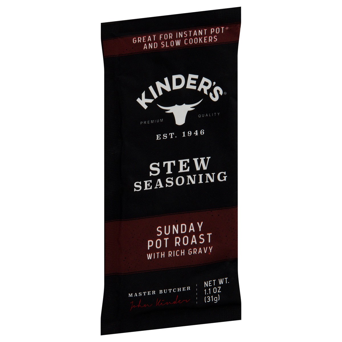 slide 4 of 11, Kinder's Sunday Pot Roast Seasoning Mix 1.1 oz, 1.1 oz