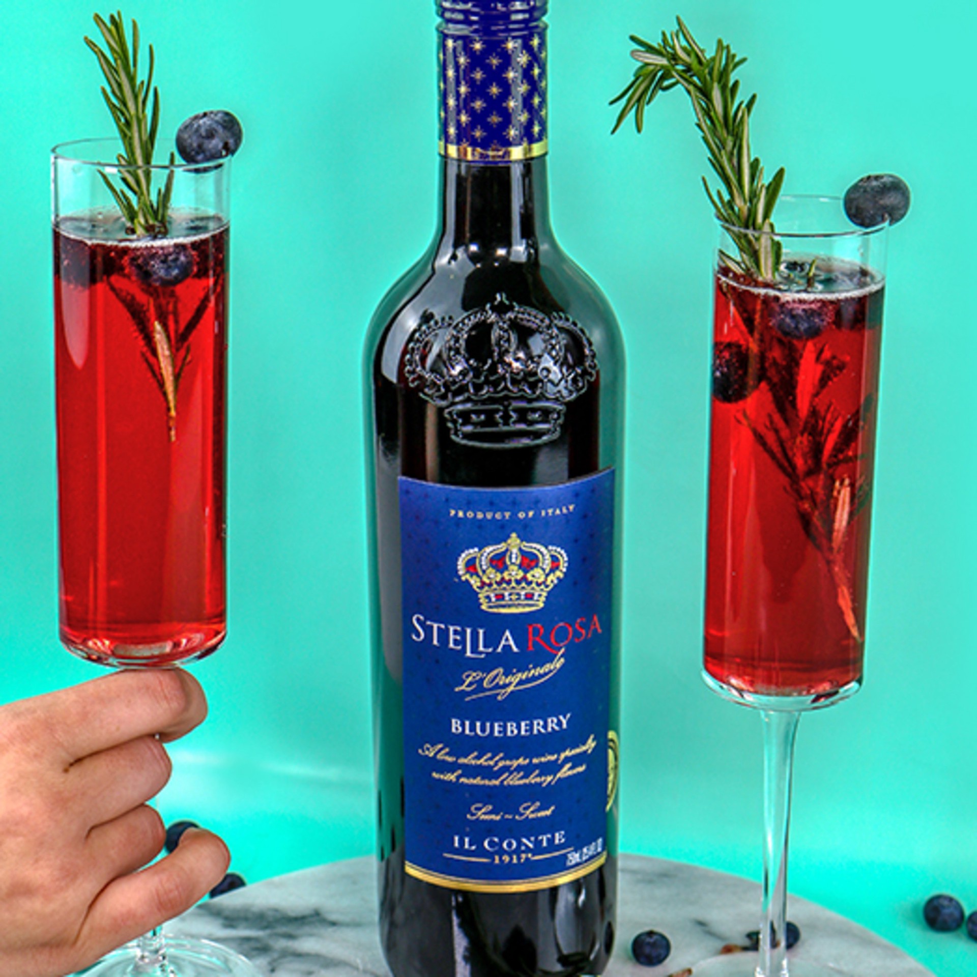 slide 6 of 9, Stella Rosa Blueberry Semi-Sweet Red Wine 750 ml, 750 ml