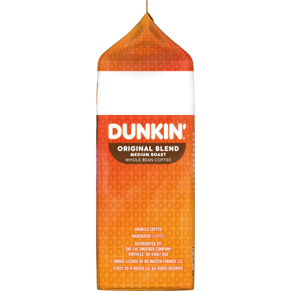 slide 6 of 19, Dunkin' Dunkin’ Original Blend Medium Roast Whole Bean Coffee, 18 Oz. Bag, 18 oz