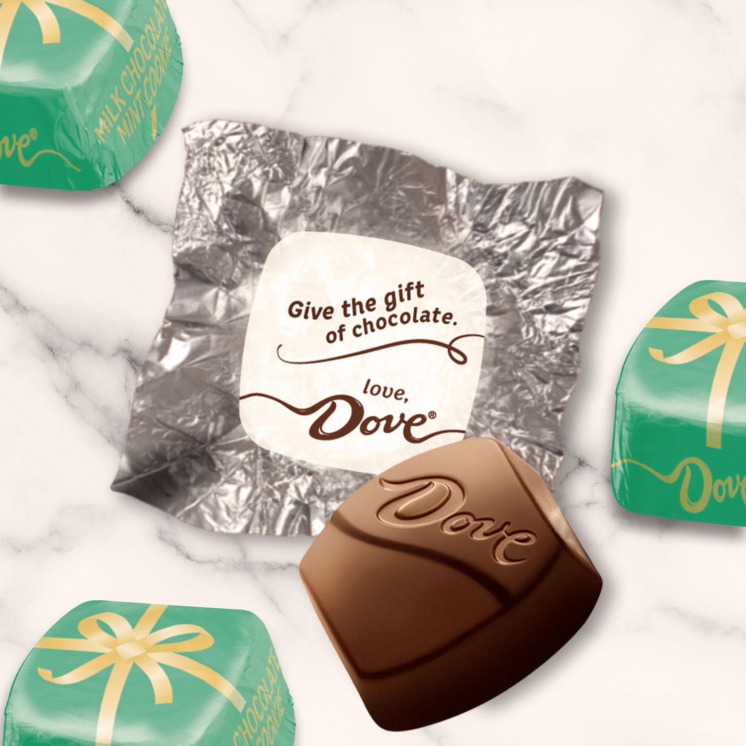 slide 8 of 8, DOVE PROMISES Milk Chocolate Holiday Mint Cookie, 7.94-Ounce Bag, 7.94 oz