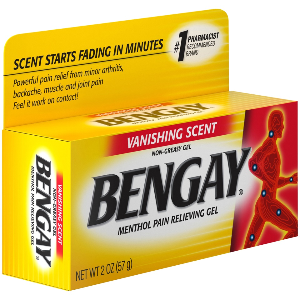 Vanishing Scent Bengay Pain Relief Gel, NonGreasy Minor Arthritis