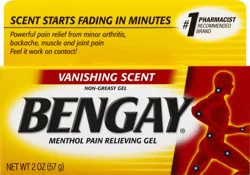 Vanishing Scent BENGAY Gel, 2 Oz