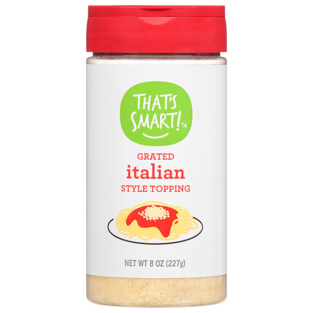 slide 8 of 17, That's Smart! Grated Italian Style Topping 8 oz, 8 oz