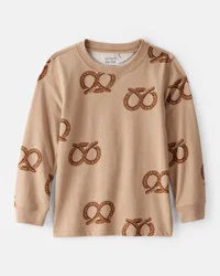 Carter's Toddler Boy Pretzel Print Long-Sleeve Tee - Brown Brown 4T