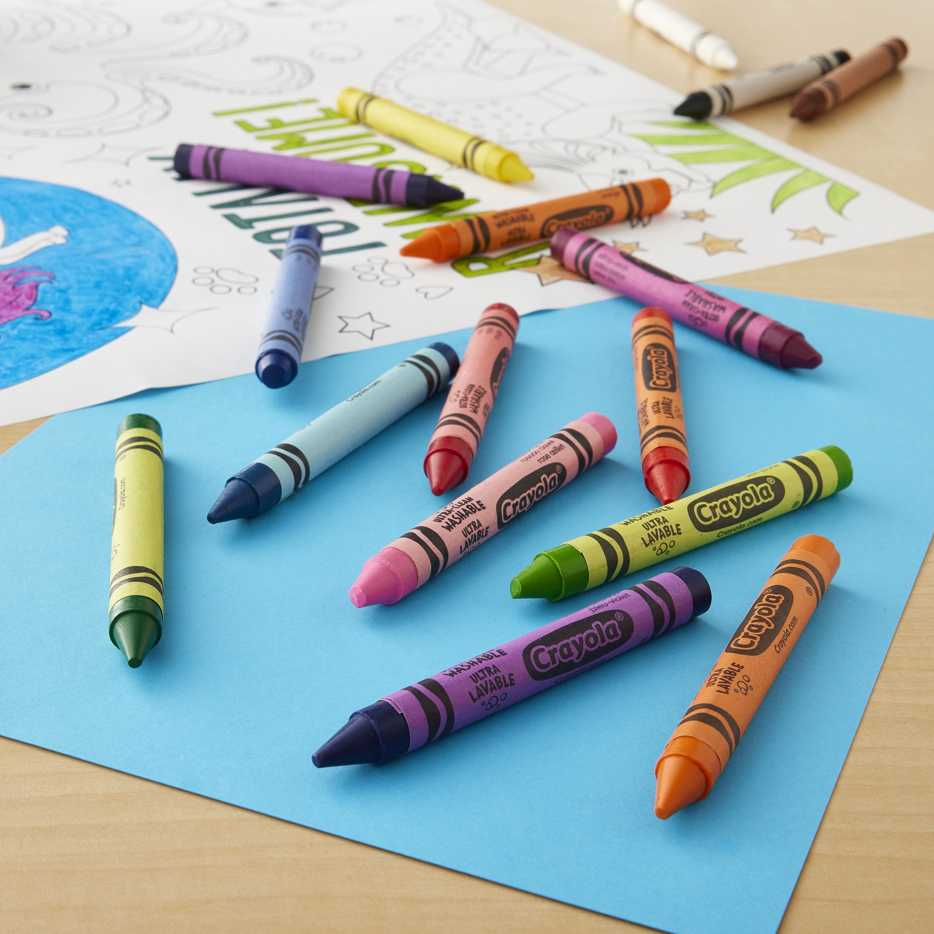 slide 3 of 4, Crayola Ultra-Clean Large Washable Crayons, 16ct., 16 ct