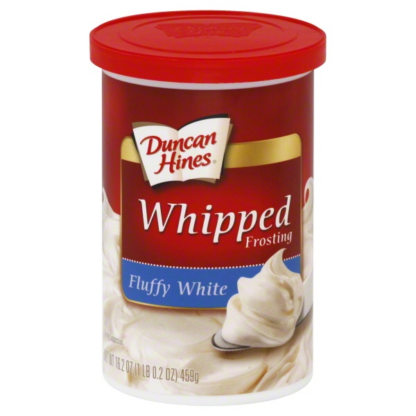 slide 1 of 6, Duncan Hines Whipped Frosting Fluffy White, 14 oz