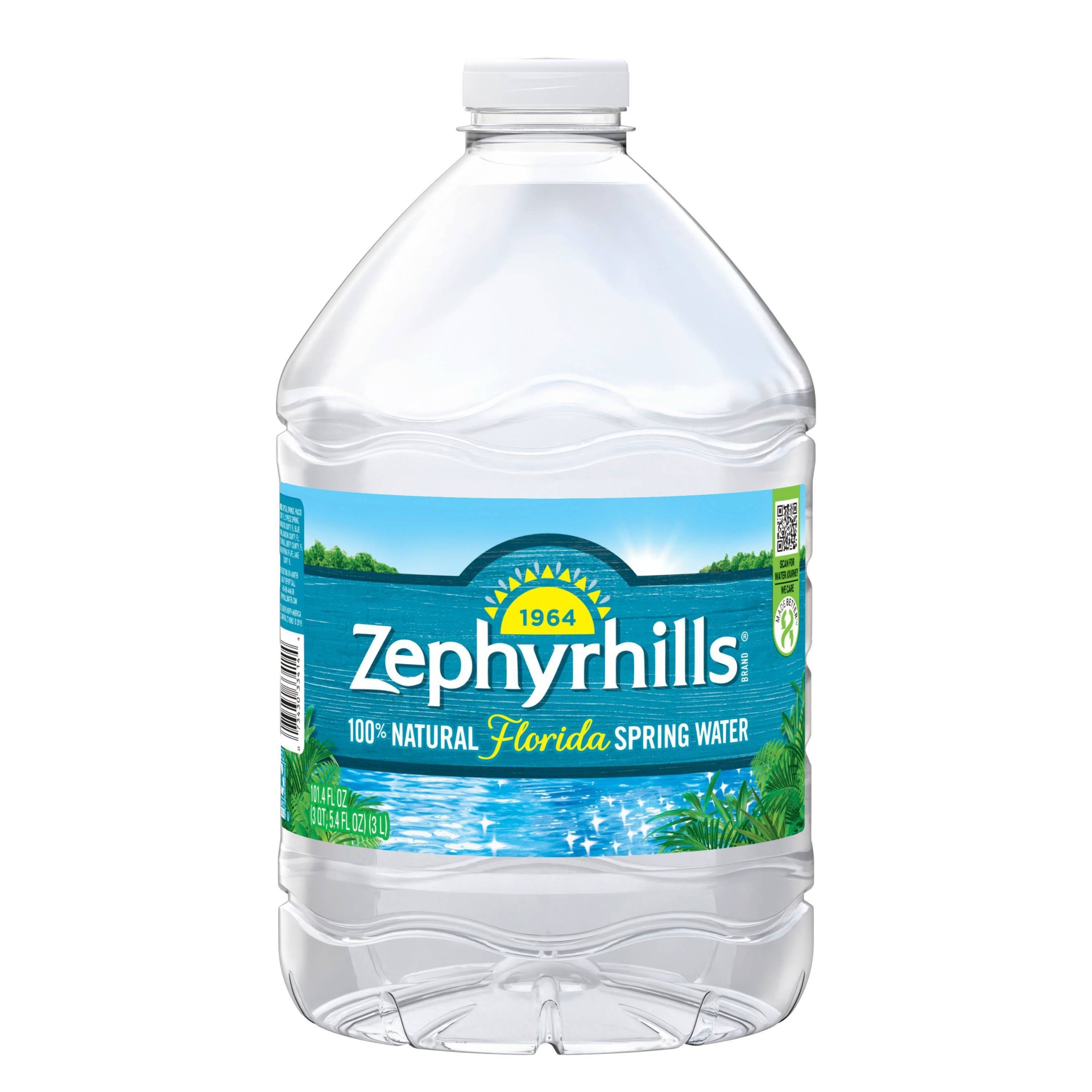 slide 1 of 1, Zephyrhills 100% Natural Florida Spring Water, 3 liter