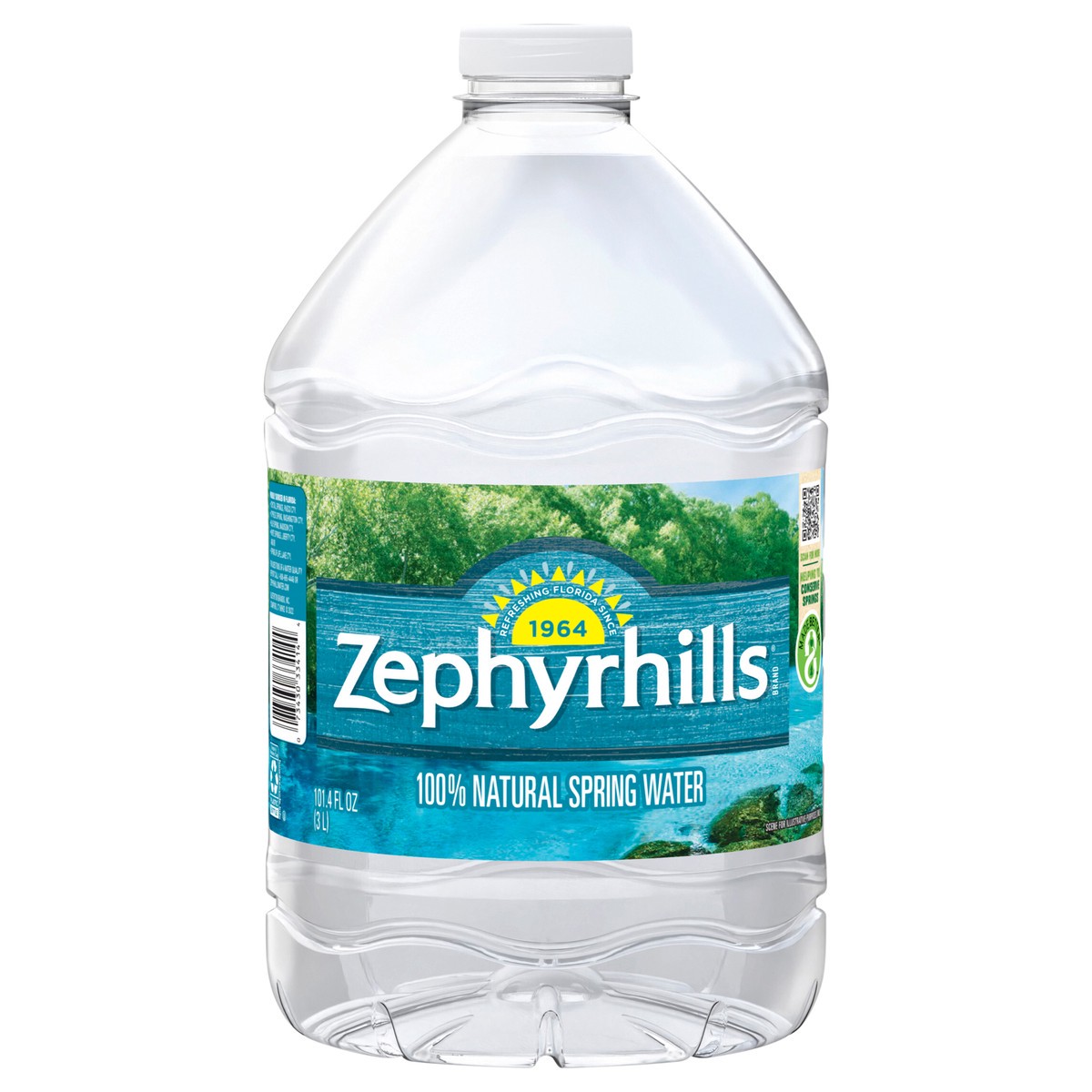 slide 1 of 4, ZEPHYRHILLS Brand Florida Spring Water, 101.4-ounce plastic bottle, 101.4 oz