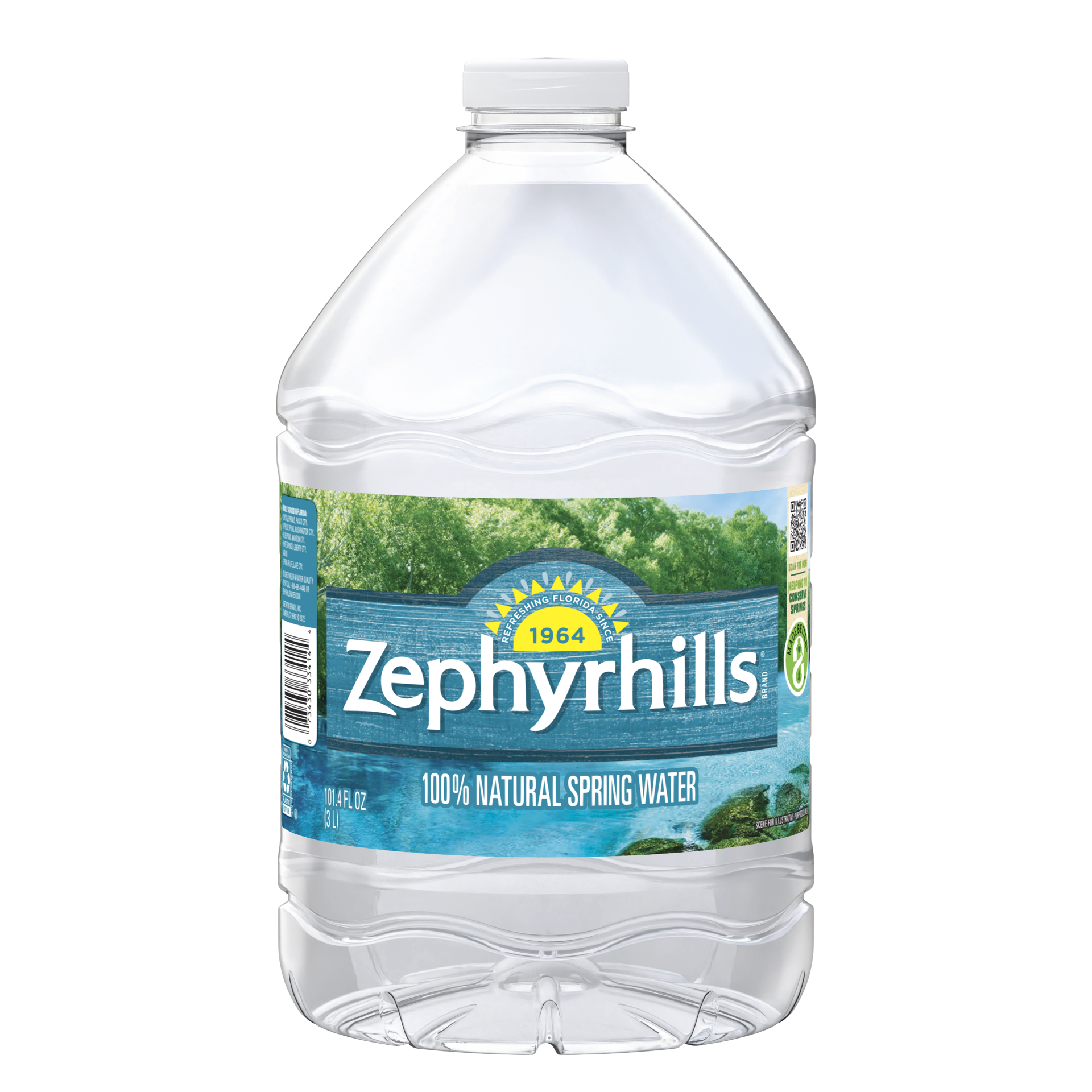 slide 1 of 4, ZEPHYRHILLS Brand 100% Natural Spring Water- 101.4 oz, 101.4 oz