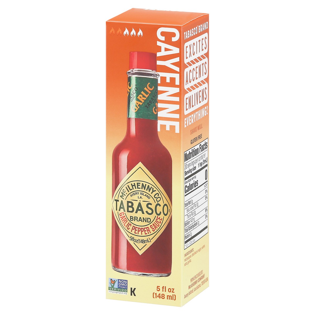 slide 4 of 14, Tabasco TABASCO Garlic Pepper Sauce, 5 oz, 5 fl oz