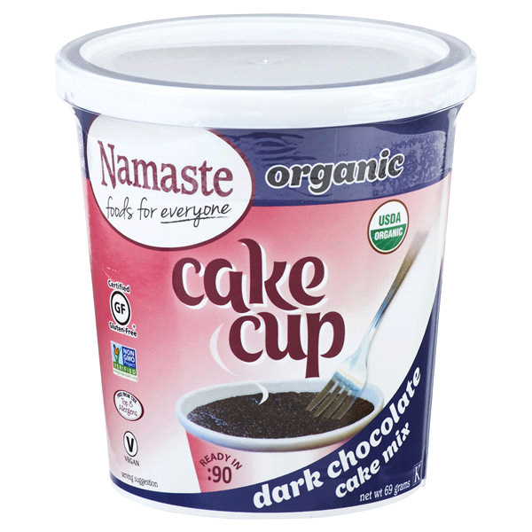 slide 1 of 1, Namaste Dark Chocolate Cake Cup, 2.43 oz
