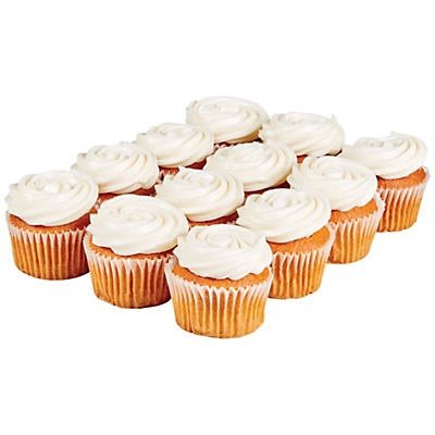 slide 1 of 1, H-E-B Pumpkin Cupcakes with Cream Cheese Icing, 12 ct