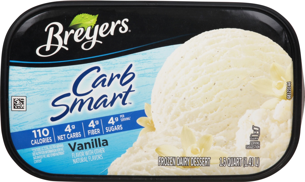 Breyers Carb Smart Vanilla Frozen Dairy Dessert 48 Oz Shipt