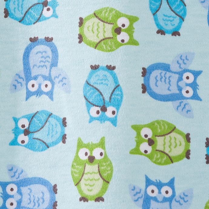 slide 3 of 4, HALO SleepSack Small Owl Wearable Cotton Blanket - Turquoise, 1 ct