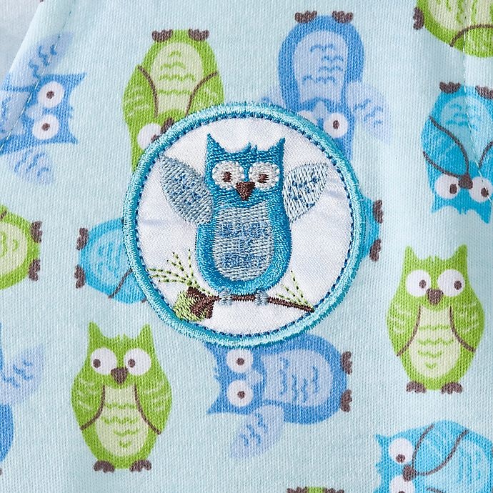 slide 4 of 4, HALO SleepSack Small Owl Wearable Cotton Blanket - Turquoise, 1 ct