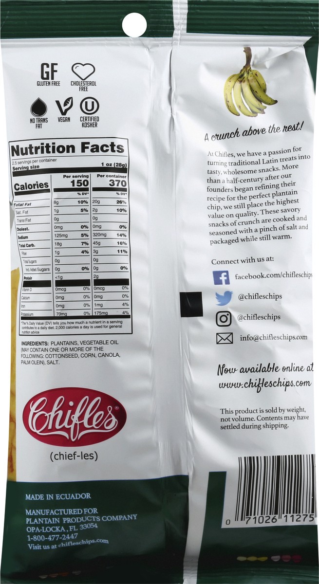 slide 5 of 13, NON BRAND Chifle's Platanitos (Plantain Chips) Original, 2.7 oz