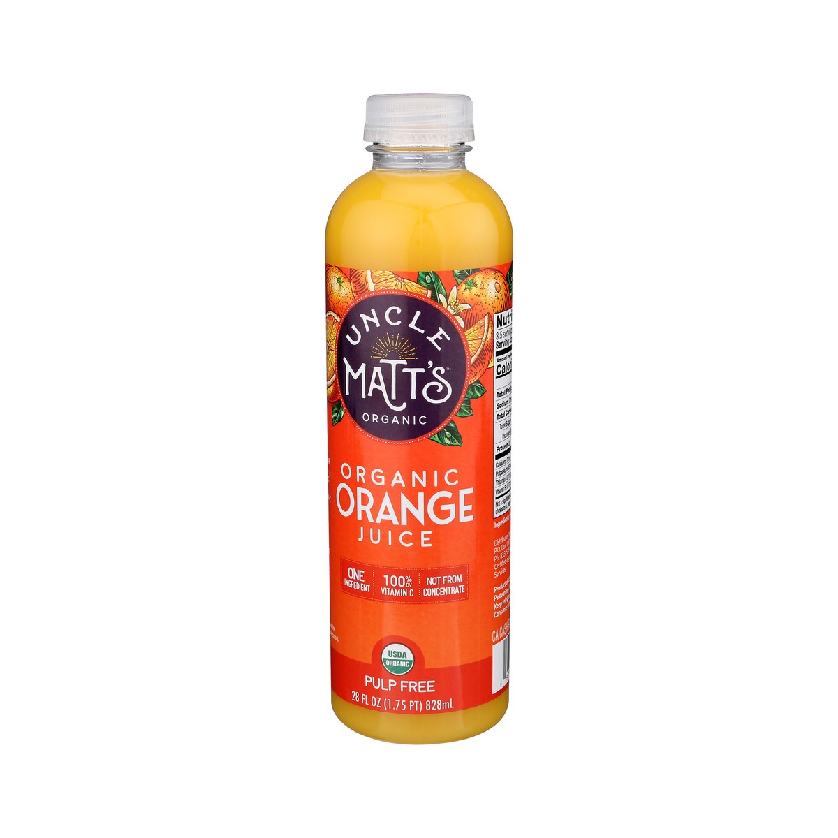 slide 3 of 8, Uncle Matt's Organic Pulp Free Orange Juice 28 fl oz, 28 oz