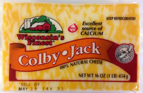 slide 1 of 1, Wisconsin's Finest Colby Jack Cheese Chunk, 1 lb