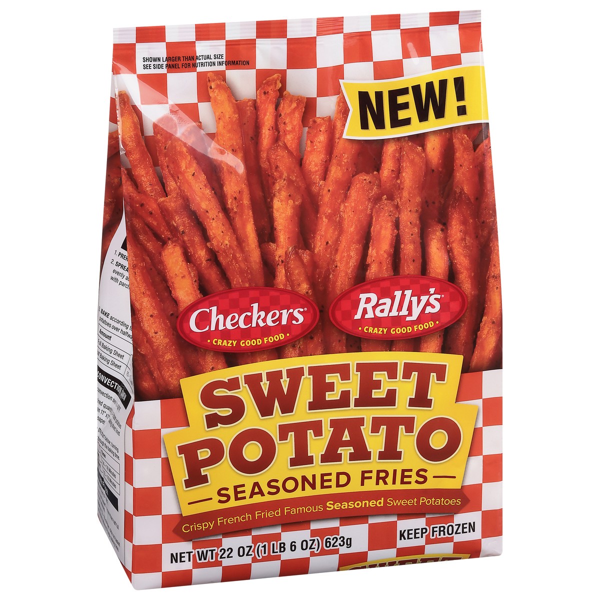 slide 9 of 9, Checkers/Rally's Sweet Potato Seasoned Fries 22 oz, 22 oz