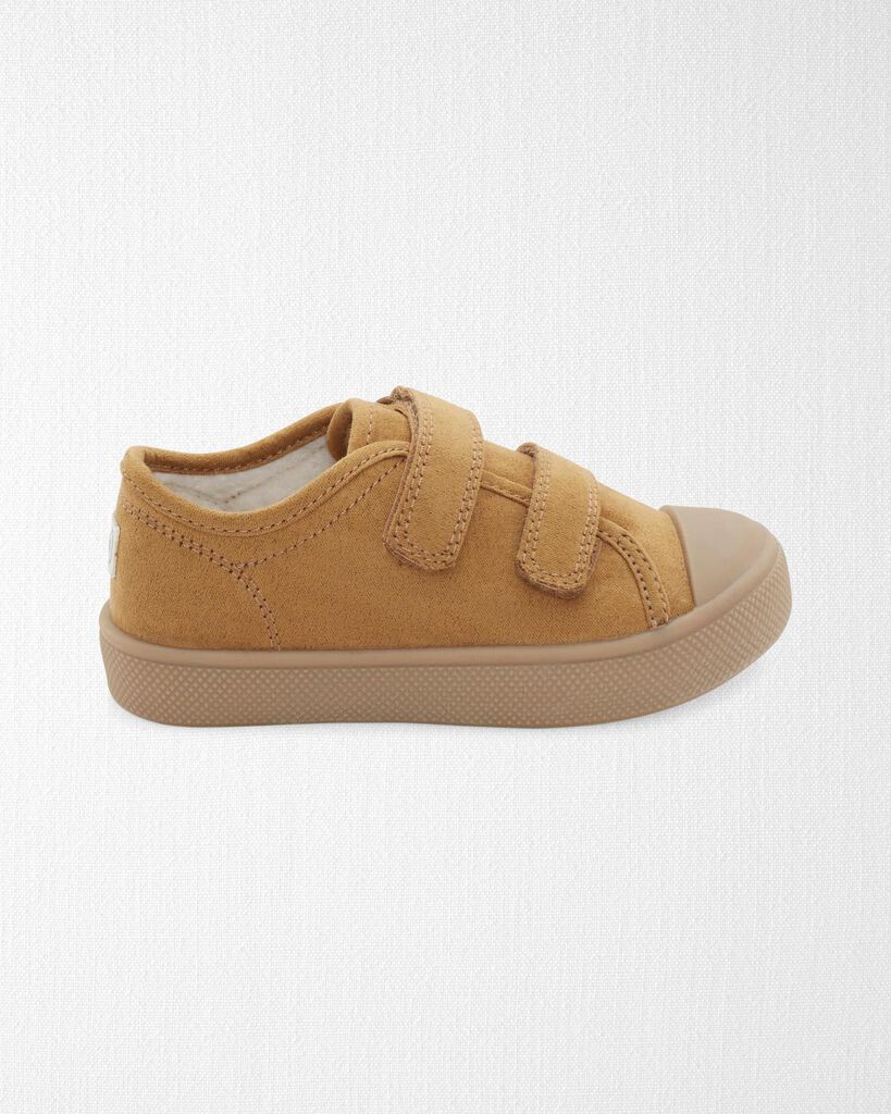 slide 5 of 6, Littleplanet Toddler Cozy Recycled Suede Slip-On Shoes Tan 11, 1 ct