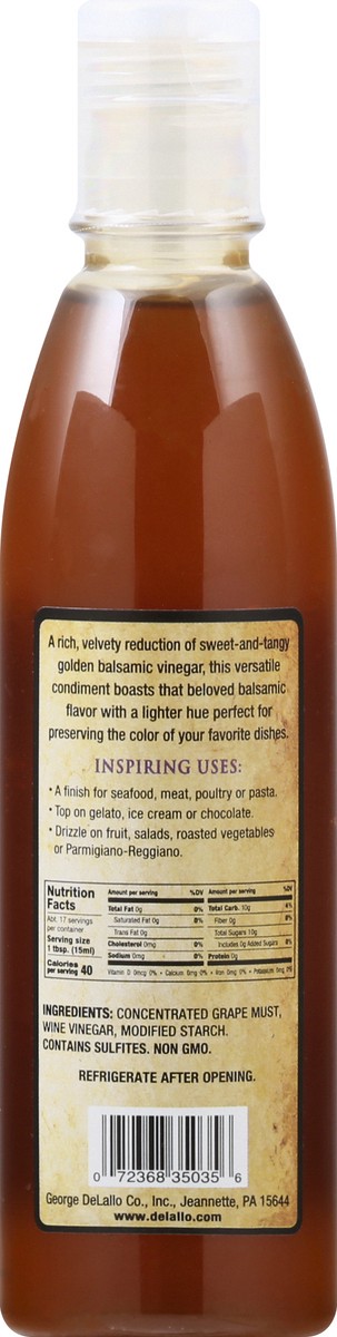 slide 3 of 13, DeLallo Golden Balsamic Glaze 8.5 oz, 8.5 oz