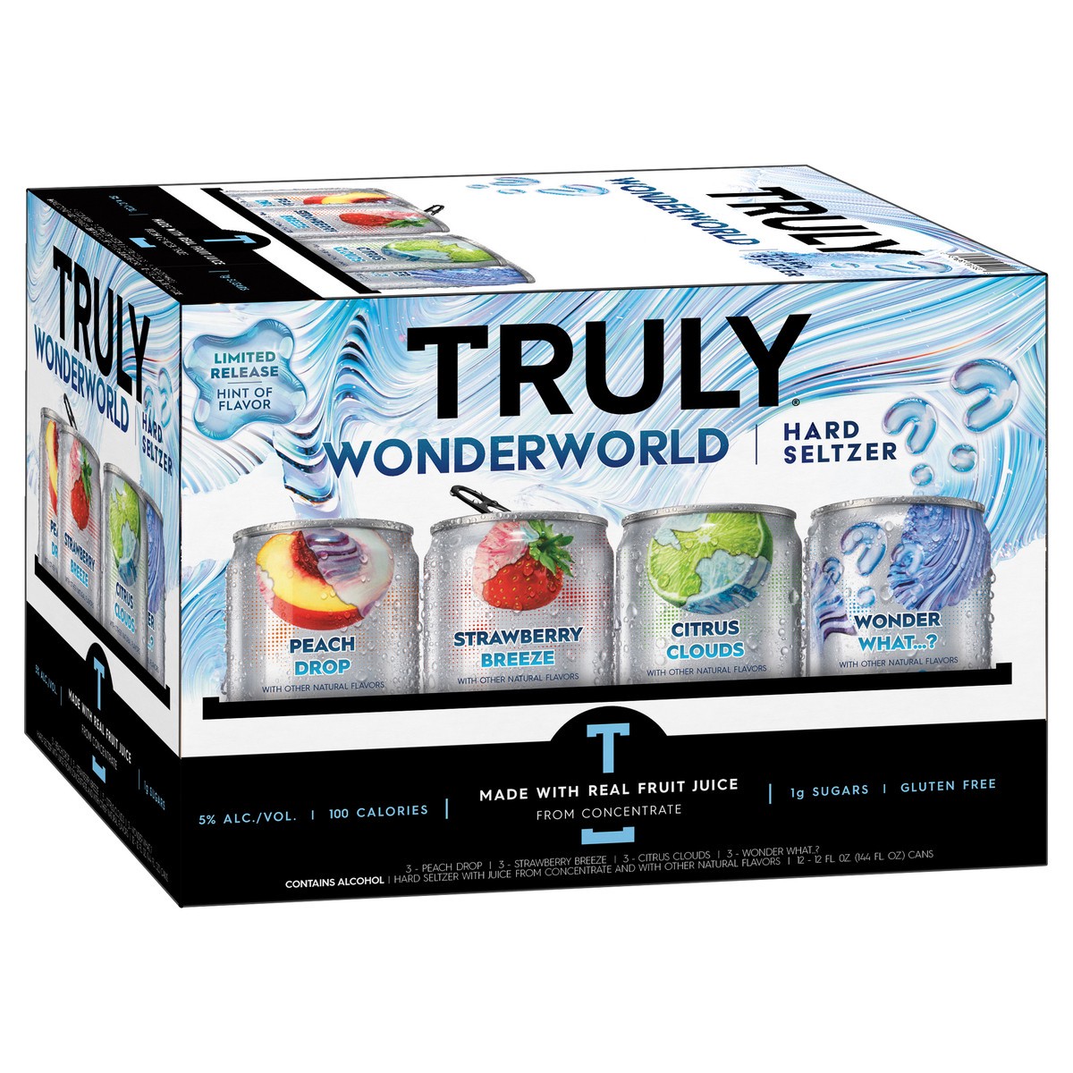 slide 2 of 6, TRULY Hard Seltzer Red, White & TRU Party Pack Variety (12 fl. oz. Can, 12pk.), 12 ct; 12 oz