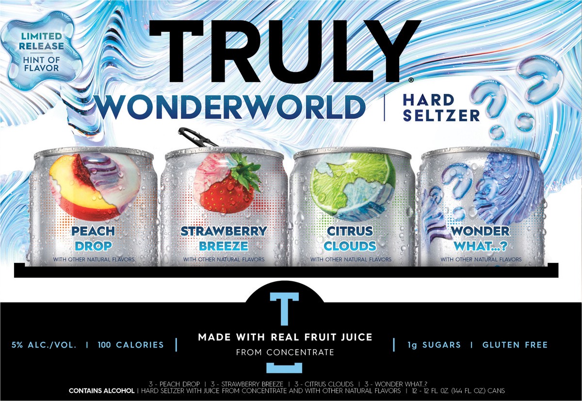 slide 6 of 6, TRULY Hard Seltzer Red, White & TRU Party Pack Variety (12 fl. oz. Can, 12pk.), 12 ct; 12 oz