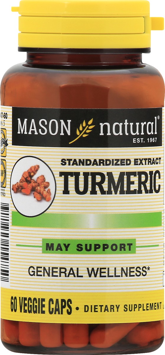 slide 2 of 13, Mason Natural Turmeric, 60 ct