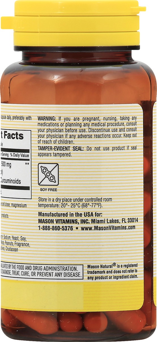 slide 13 of 13, Mason Natural Turmeric, 60 ct