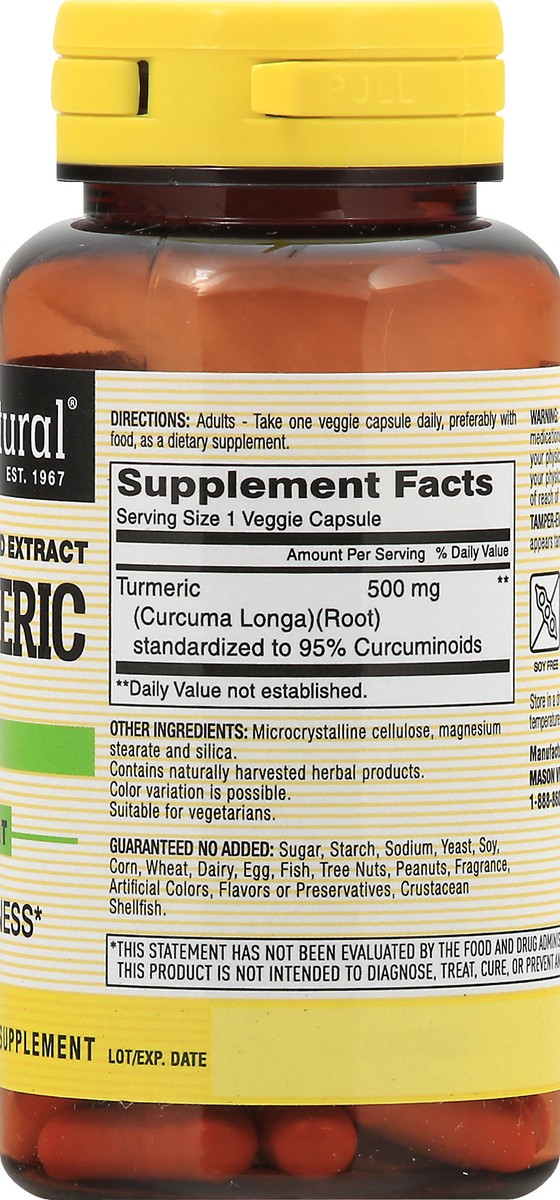 slide 10 of 13, Mason Natural Turmeric, 60 ct