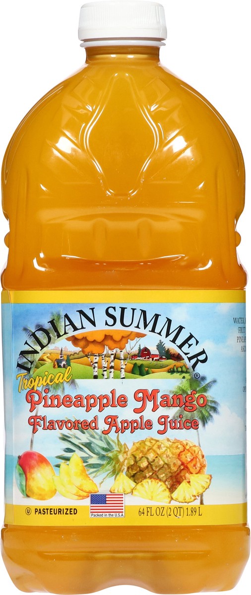 slide 10 of 14, Indian Summer Tropical Pineapple Mango Apple Juice 64 fl oz, 64 oz