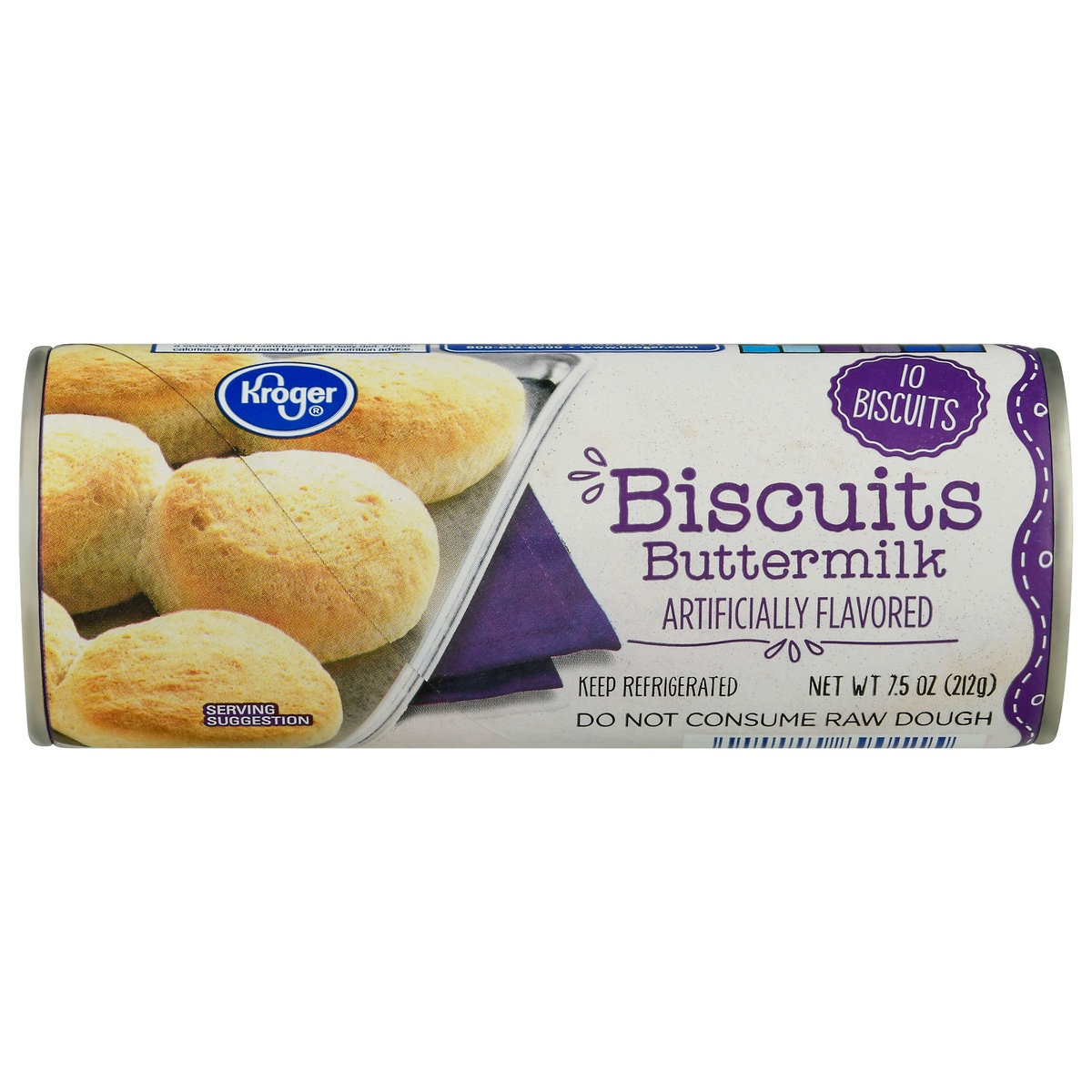 slide 1 of 1, Kroger Buttermilk Biscuits, 10 ct / 7.5 oz
