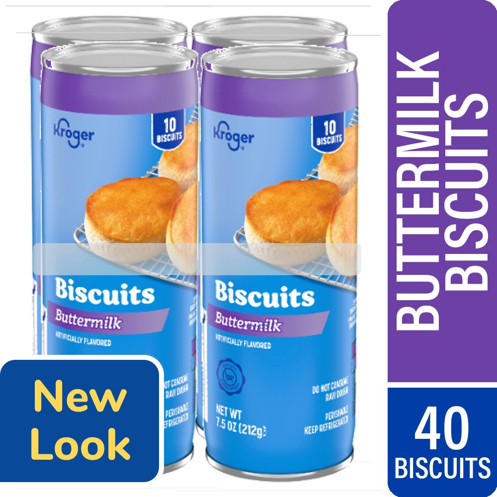 slide 2 of 3, Kroger Buttermilk Biscuits, 10 ct; 7.5 oz