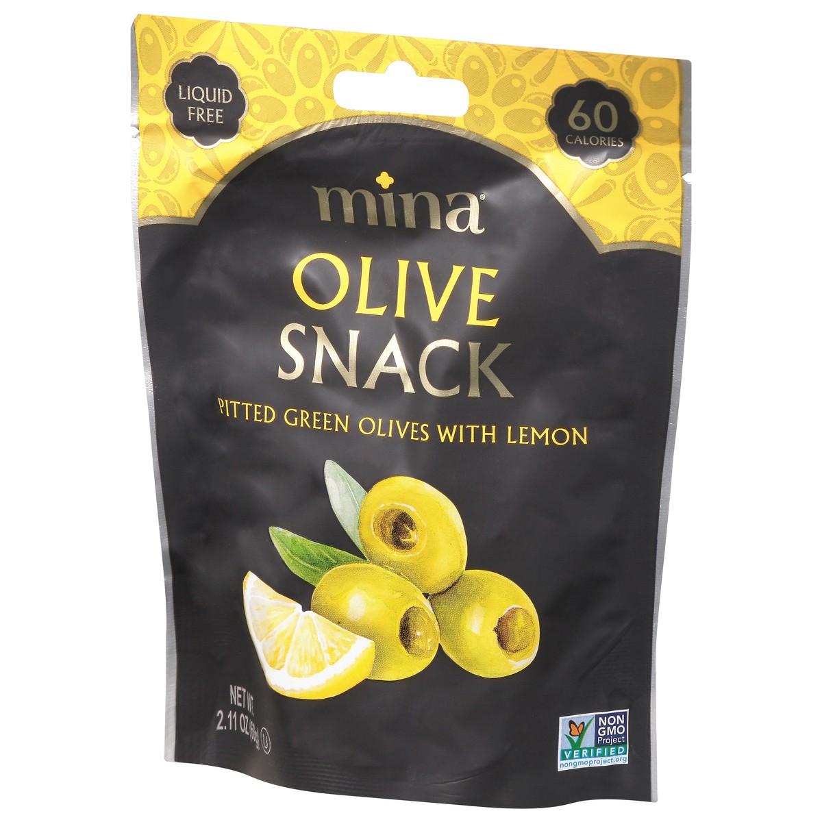 slide 5 of 15, Mina Pitted Green Olives with Lemon 2.11 oz, 2.11 oz