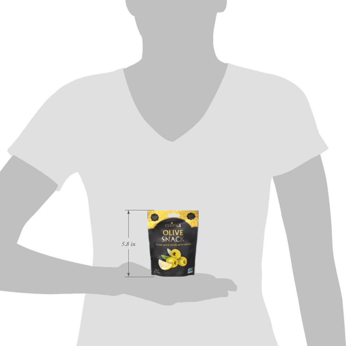 slide 14 of 15, Mina Pitted Green Olives with Lemon 2.11 oz, 2.11 oz