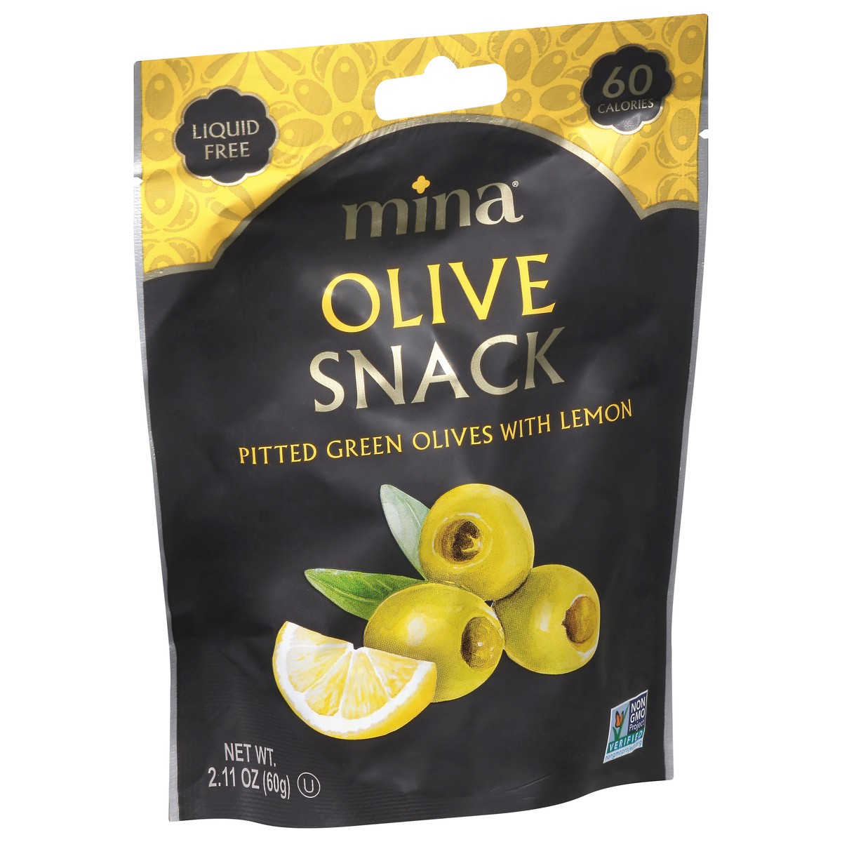 slide 15 of 15, Mina Pitted Green Olives with Lemon 2.11 oz, 2.11 oz