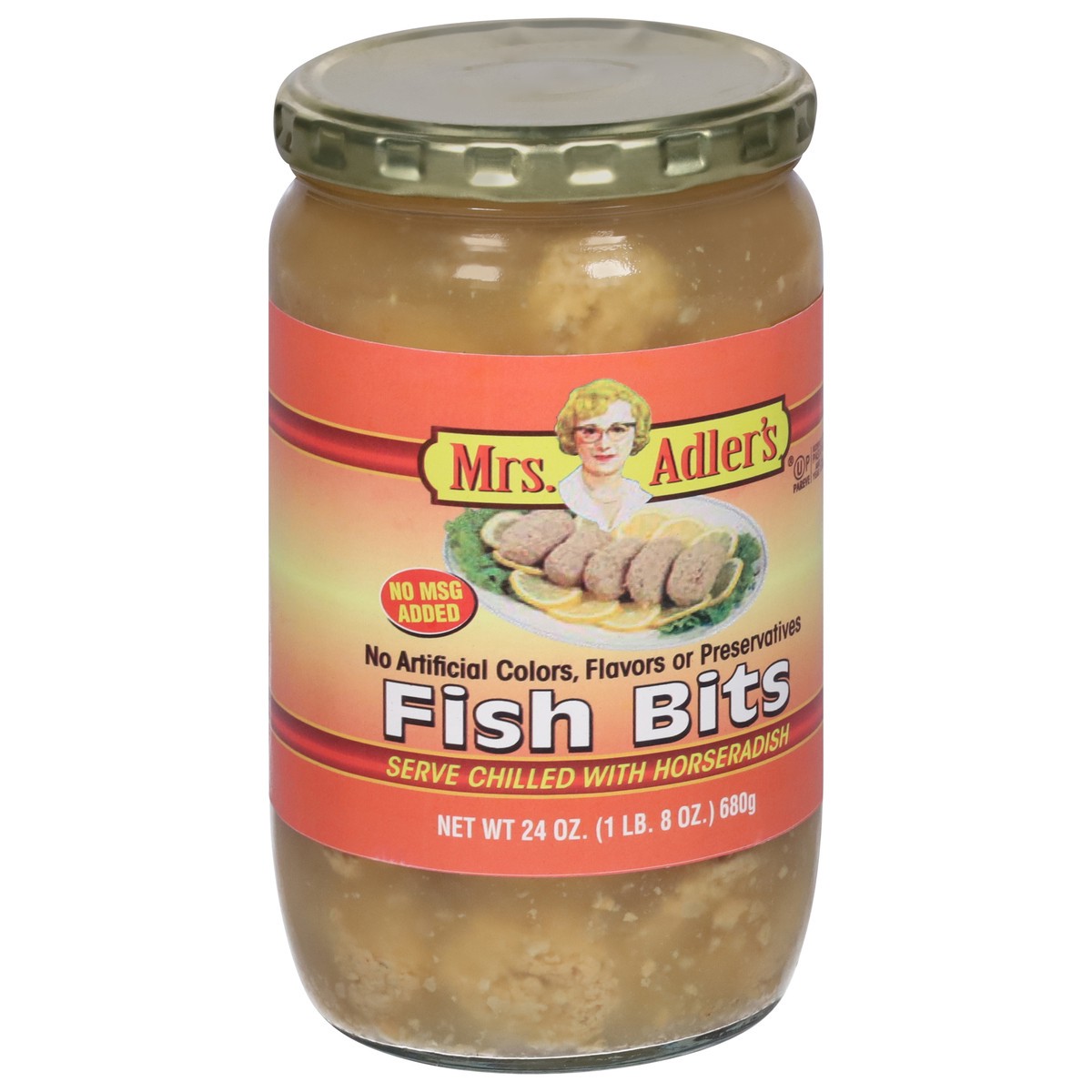 slide 2 of 9, Mrs. Adler's Fish Bits 24 oz, 24 oz