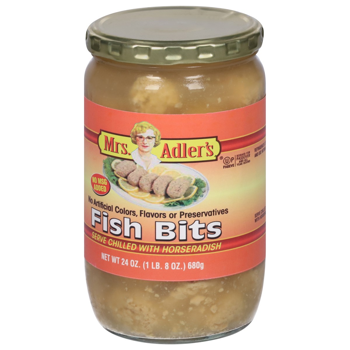 slide 3 of 9, Mrs. Adler's Fish Bits 24 oz, 24 oz