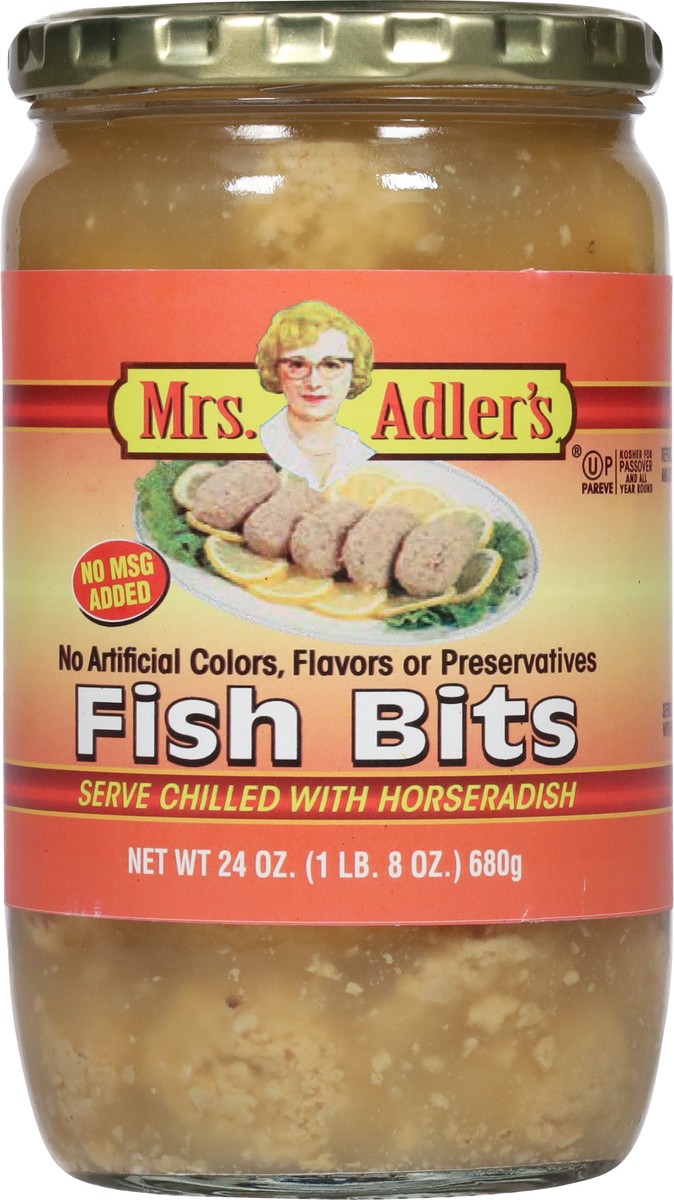 slide 6 of 9, Mrs. Adler's Fish Bits 24 oz, 24 oz