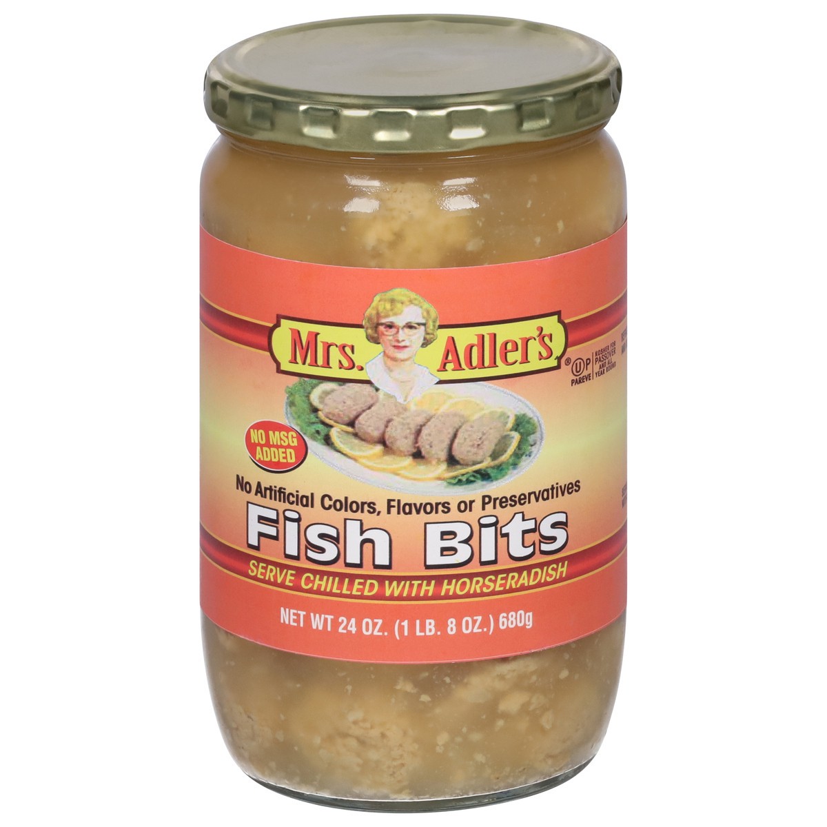 slide 1 of 9, Mrs. Adler's Fish Bits 24 oz, 24 oz