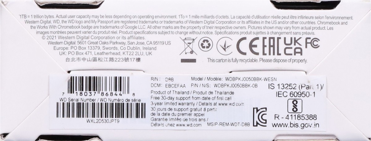 slide 2 of 9, Western Digital My Passport Portable 5 TB HDD 1 ea, 1 ct