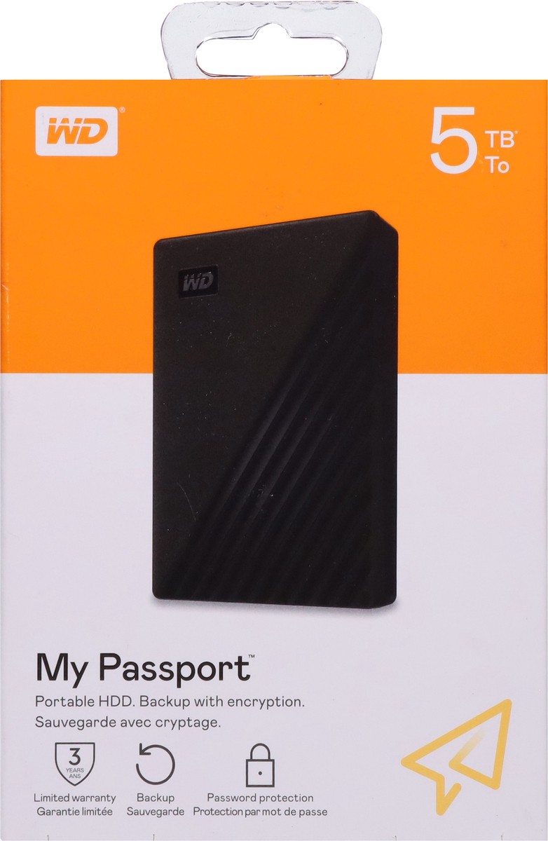 slide 9 of 9, Western Digital My Passport Portable 5 TB HDD 1 ea, 1 ct