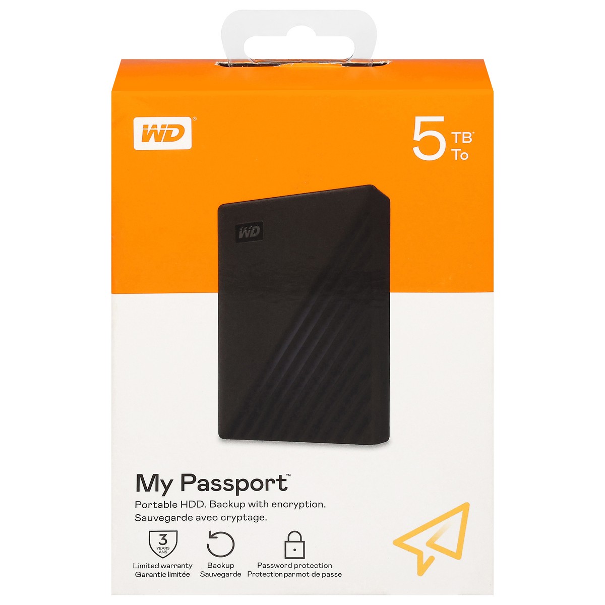 slide 1 of 9, Western Digital My Passport Portable 5 TB HDD 1 ea, 1 ct