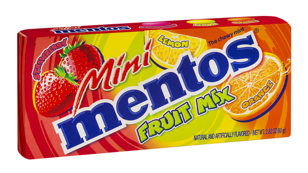 slide 1 of 2, Mentos Mini Fruit Mix Mints, 2.82 oz