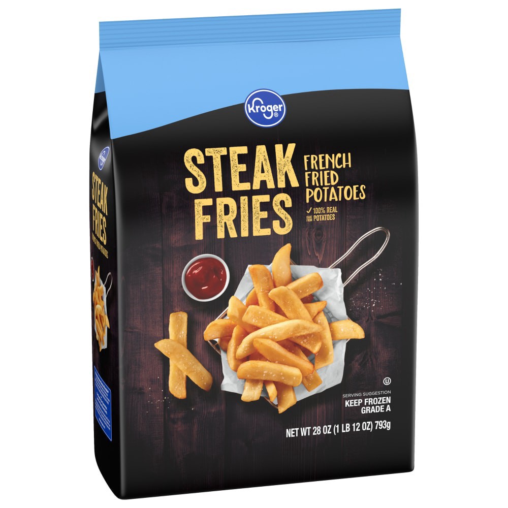 slide 1 of 4, Kroger Steak Fries, 28 oz