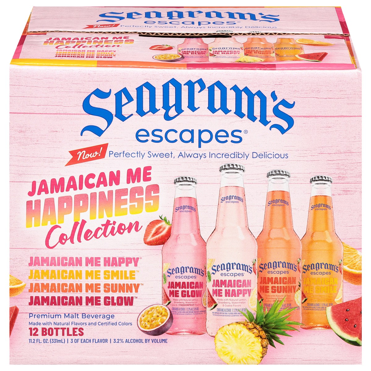 slide 1 of 11, Seagram's Escapes Italian Ice Variety Pack, 11 oz