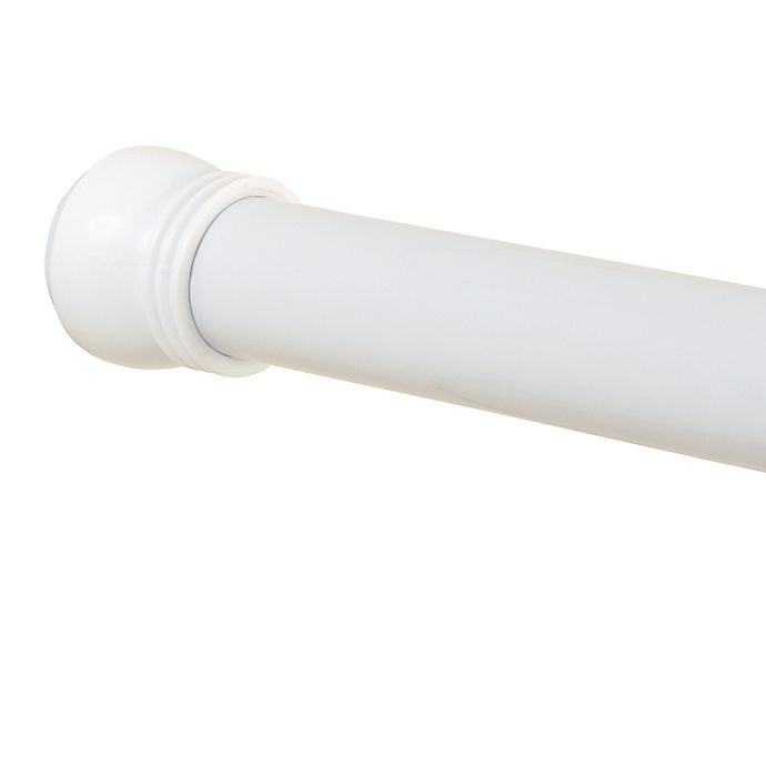 slide 1 of 7, Titan NeverRust Aluminum Tension Shower Rod - White, 72 in