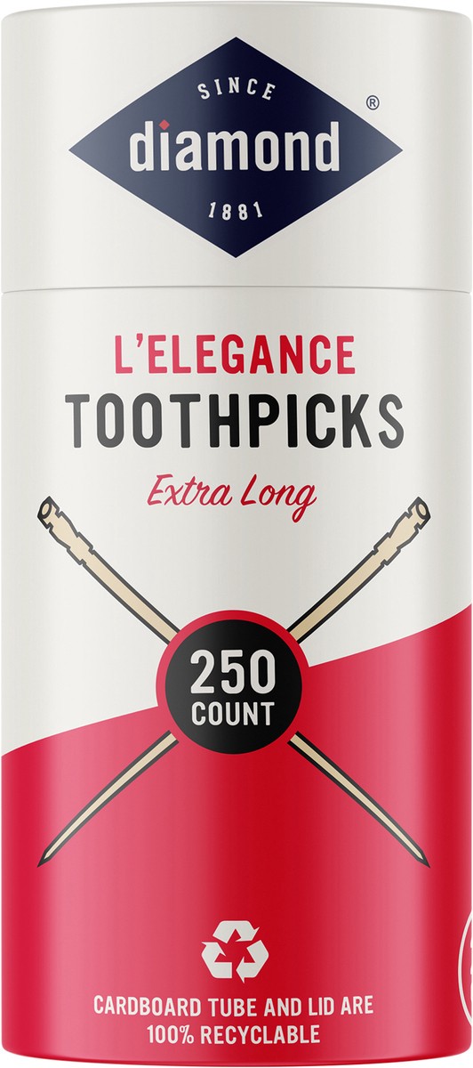 slide 7 of 7, Diamond L'Elegance Toothpicks Extra Long 250 ea, 250 ct